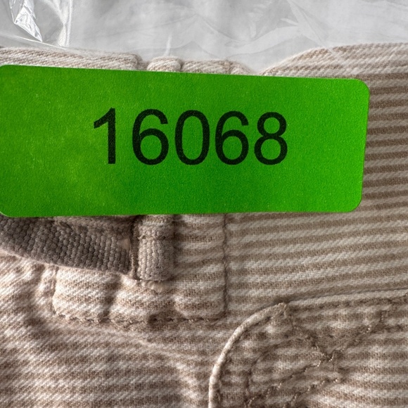 EDC by Esprit Women's 6 Striped Cargo Mini Skirt Cream/Beige Pockets Festival - Picture 12 of 12